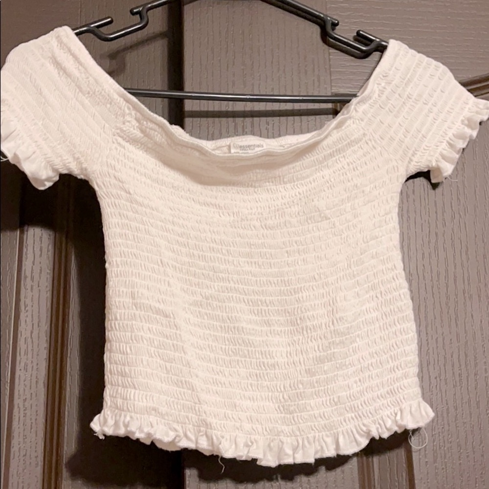 White crop top